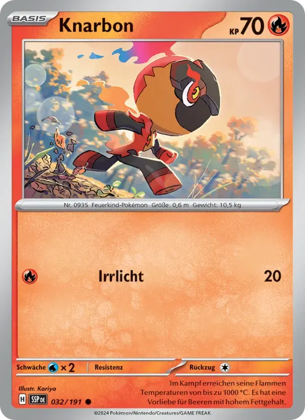 Knarbon — Stürmische Funken 32 German Pokémon card