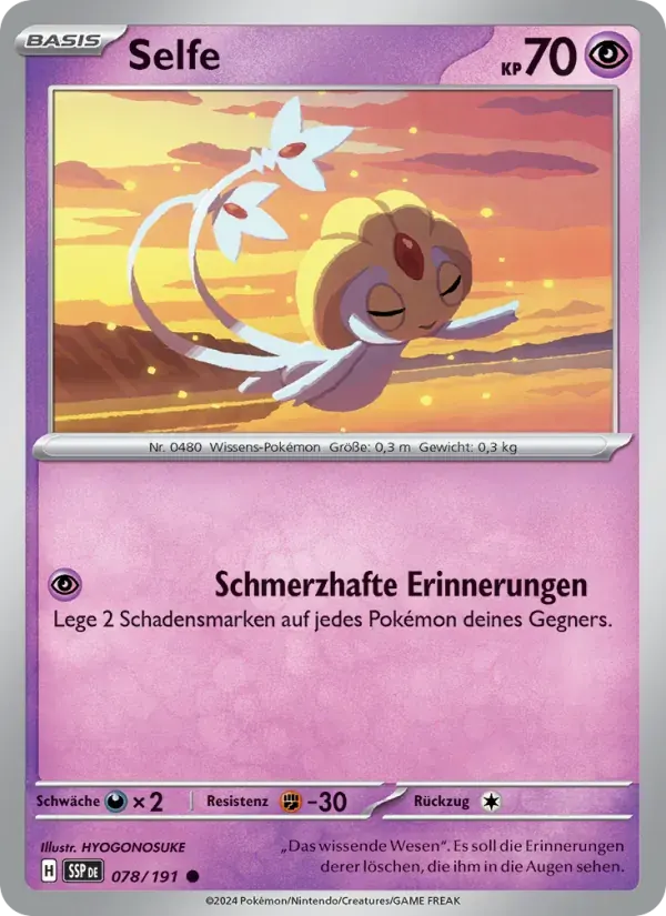 Selfe — Stürmische Funken 78 German Pokémon card