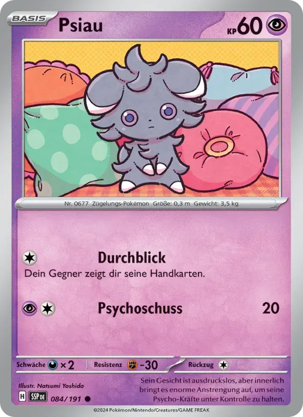 Psiau — Stürmische Funken 84 German Pokémon card