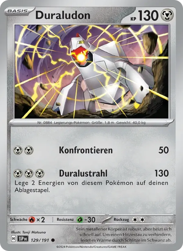 Duraludon — Stürmische Funken 129 German Pokémon card