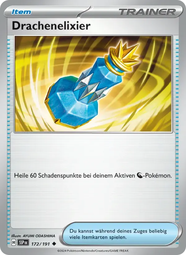 Drachenelixier — Stürmische Funken 172 German Pokémon card