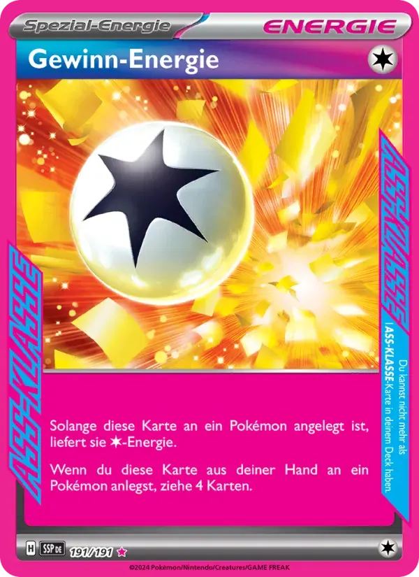 Gewinn-Energie — Stürmische Funken 191 German Pokémon card