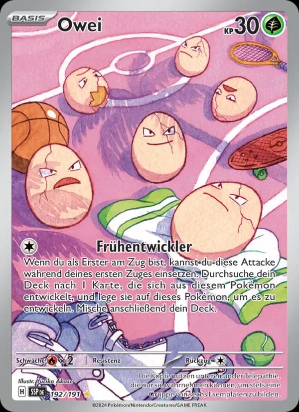Owei — Stürmische Funken 192 German Pokémon card