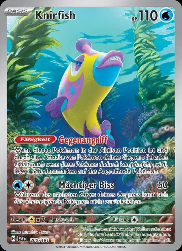 Knirfish — Stürmische Funken 200 German Pokémon card