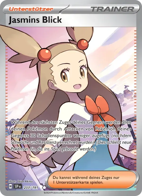 Jasmins Blick — Stürmische Funken 233 German Pokémon card