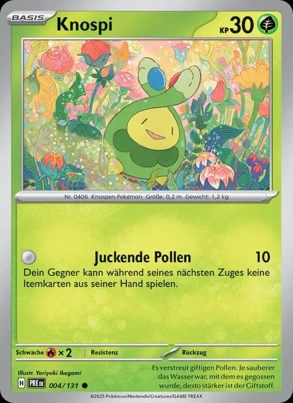 Knospi — Prismatische Entwicklungen 4 German Pokémon card