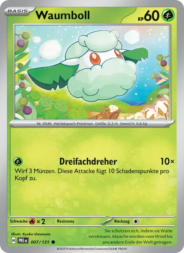 Waumboll — Prismatische Entwicklungen 7 German Pokémon card