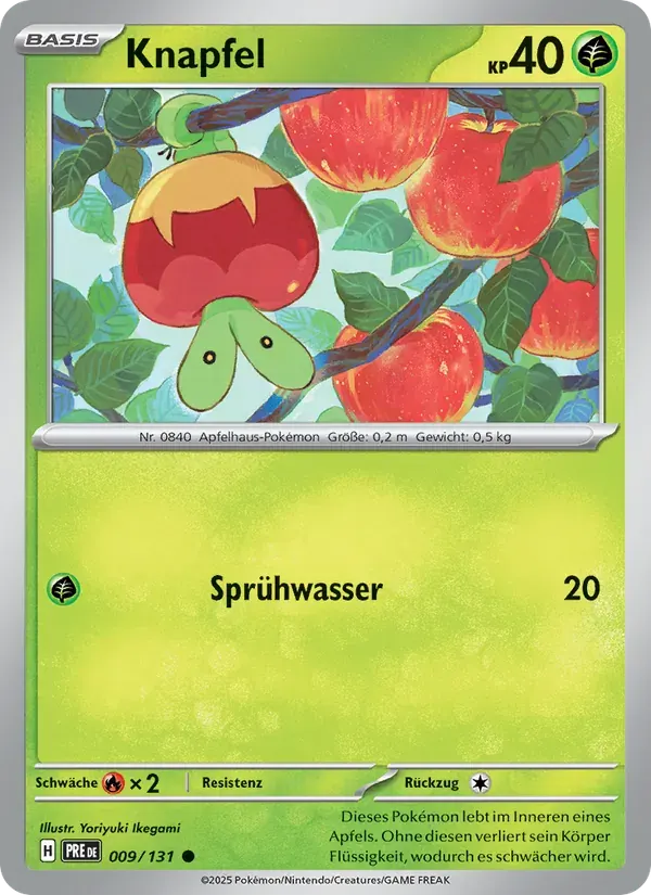 Knapfel — Prismatische Entwicklungen 9 German Pokémon card
