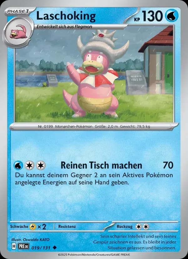 Laschoking — Prismatische Entwicklungen 19 German Pokémon card