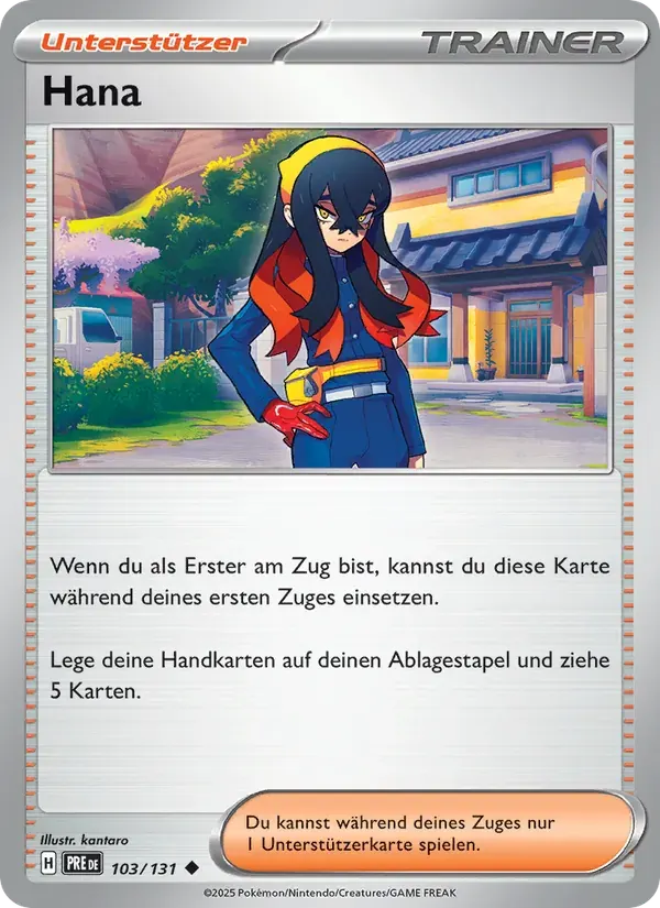 Hana — Prismatische Entwicklungen 103 German Pokémon card