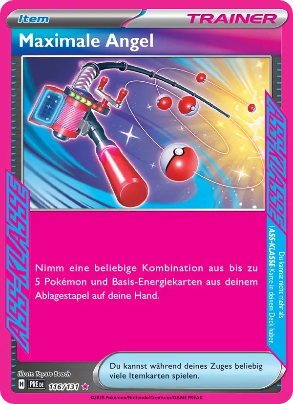 Maximale Angel — Prismatische Entwicklungen 116 German Pokémon card
