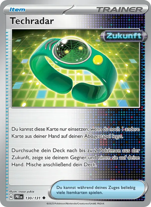 Techradar — Prismatische Entwicklungen 130 German Pokémon card