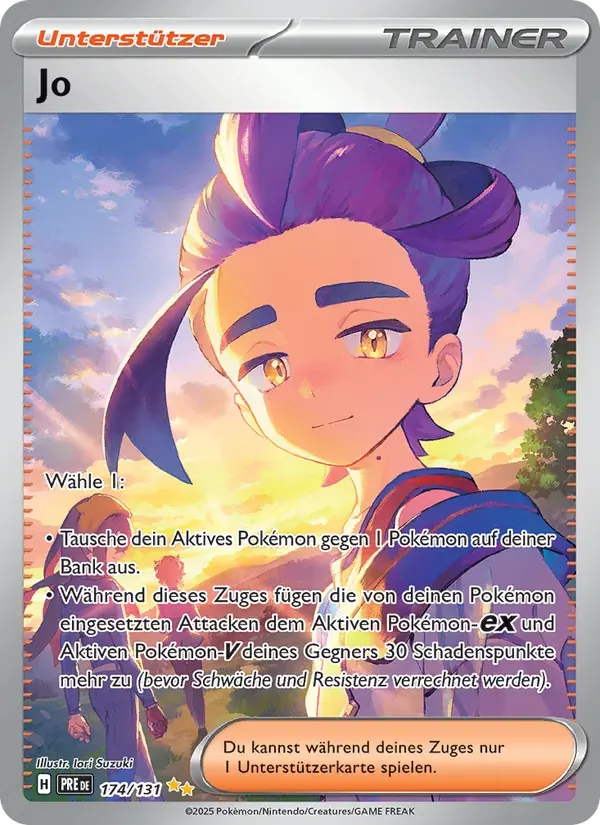 Jo — Prismatische Entwicklungen 174 German Pokémon card