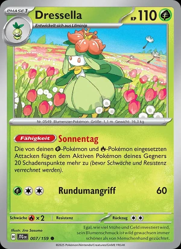 Dressella — Reisegefährten 7 German Pokémon card