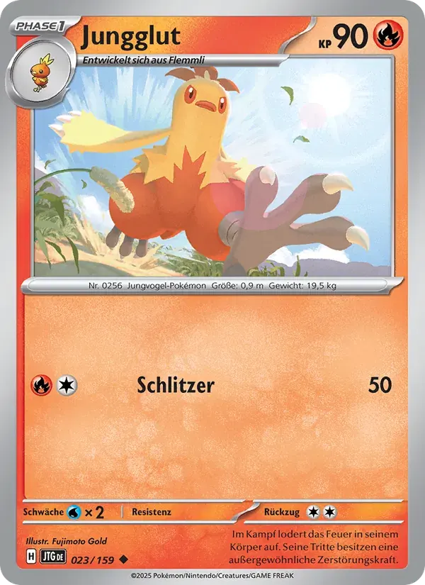 Jungglut — Reisegefährten 23 German Pokémon card