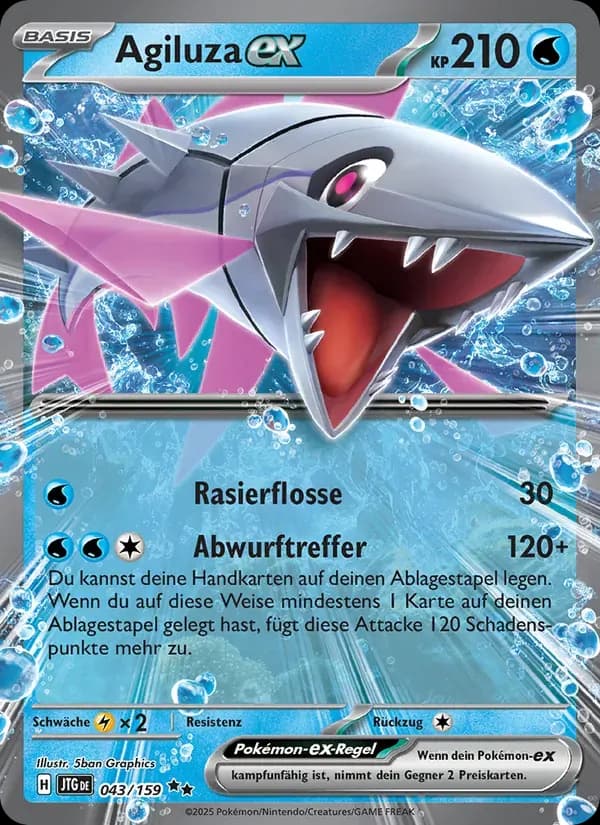 Agiluza-ex — Reisegefährten 43 German Pokémon card