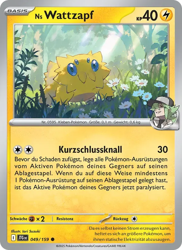 Ns Wattzapf — Reisegefährten 49 German Pokémon card