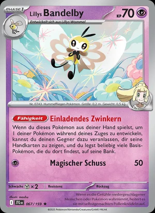 Lillys Bandelby — Reisegefährten 67 German Pokémon card