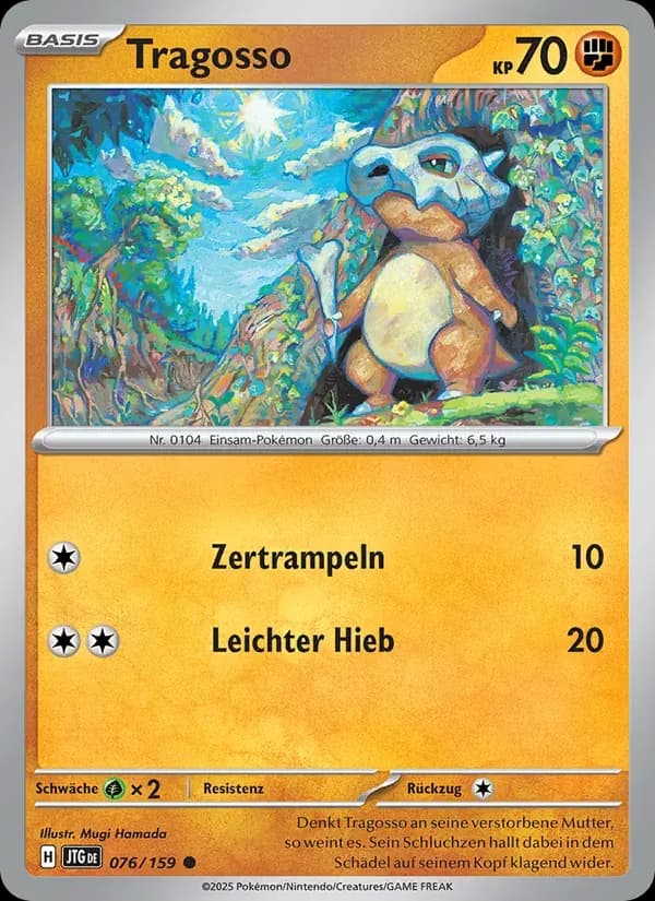 Tragosso — Reisegefährten 76 German Pokémon card