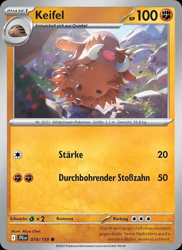 Keifel — Reisegefährten 78 German Pokémon card