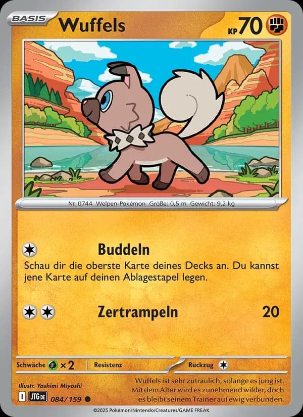 Wuffels — Reisegefährten 84 German Pokémon card