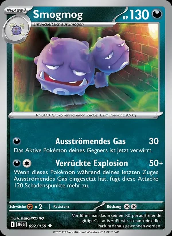 Smogmog — Reisegefährten 92 German Pokémon card