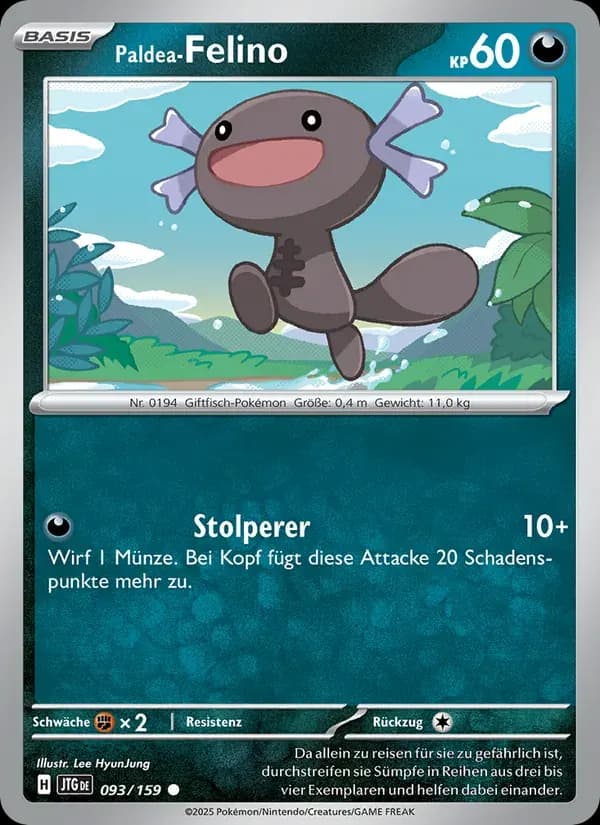 Paldea-Felino — Reisegefährten 93 German Pokémon card