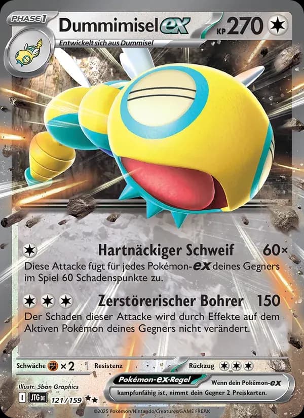 Dummimisel-ex — Reisegefährten 121 German Pokémon card