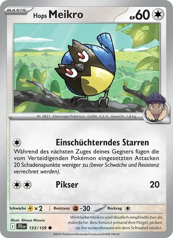 Hops Meikro — Reisegefährten 133 German Pokémon card
