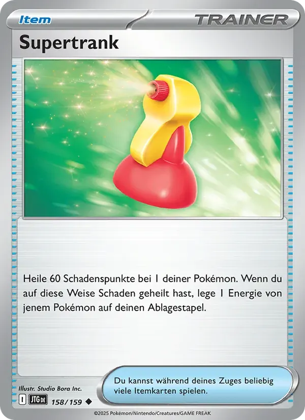 Supertrank — Reisegefährten 158 German Pokémon card