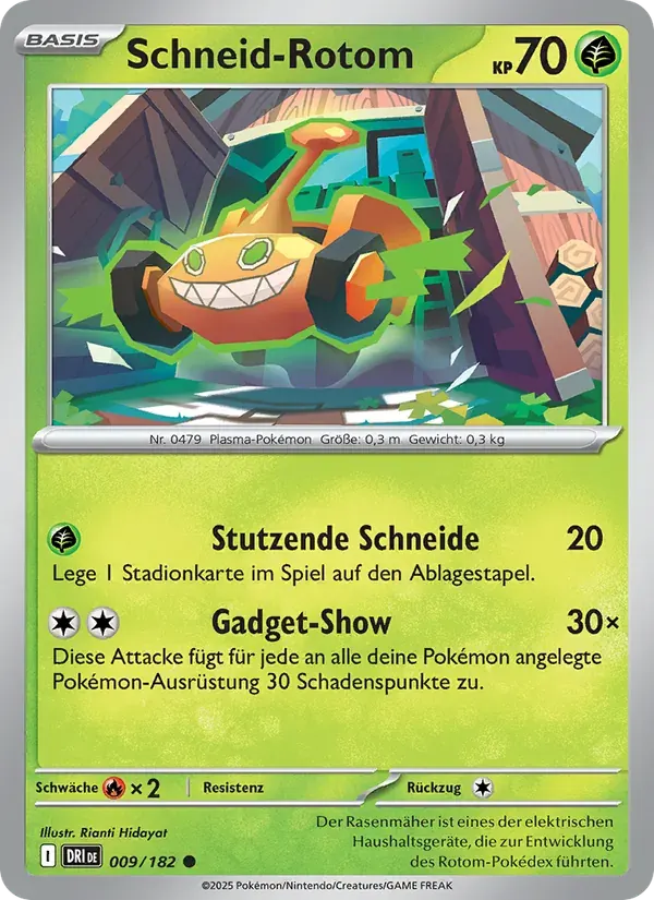 Schneid-Rotom — Ewige Rivalen 9 German Pokémon card