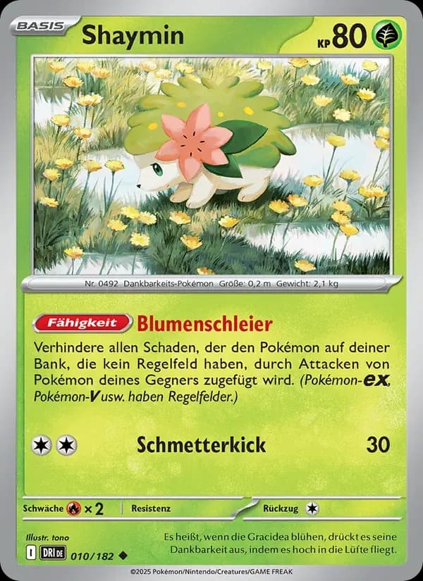 Shaymin — Ewige Rivalen 10 German Pokémon card