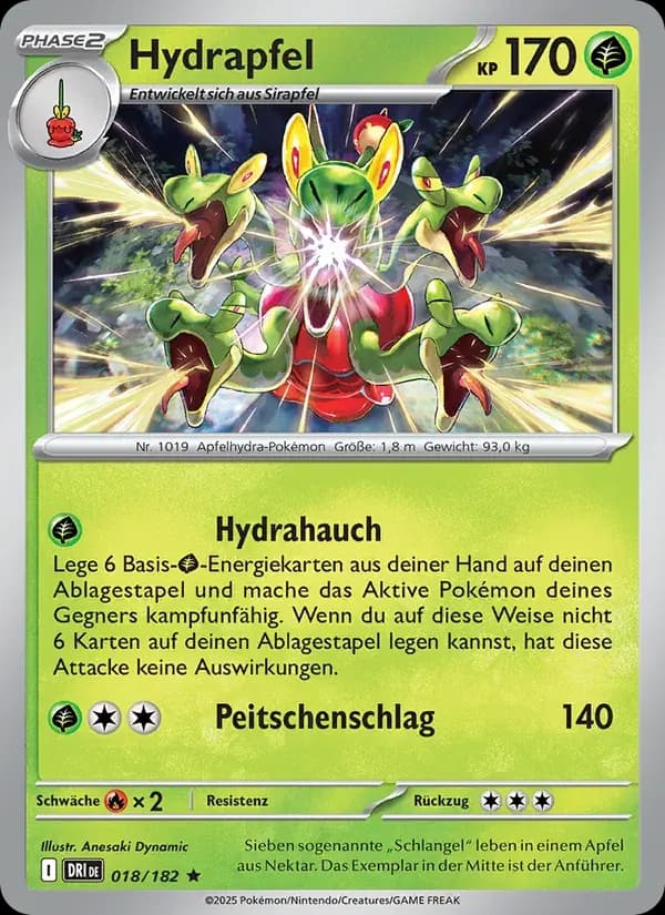 Hydrapfel — Ewige Rivalen 18 German Pokémon card