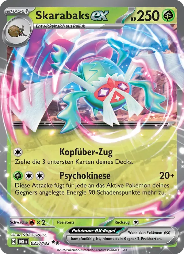 Skarabaks-ex — Ewige Rivalen 25 German Pokémon card