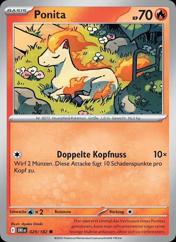 Ponita — Ewige Rivalen 29 German Pokémon card
