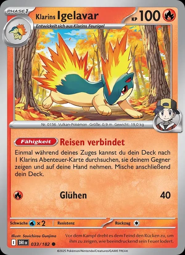 Klarins Igelavar — Ewige Rivalen 33 German Pokémon card