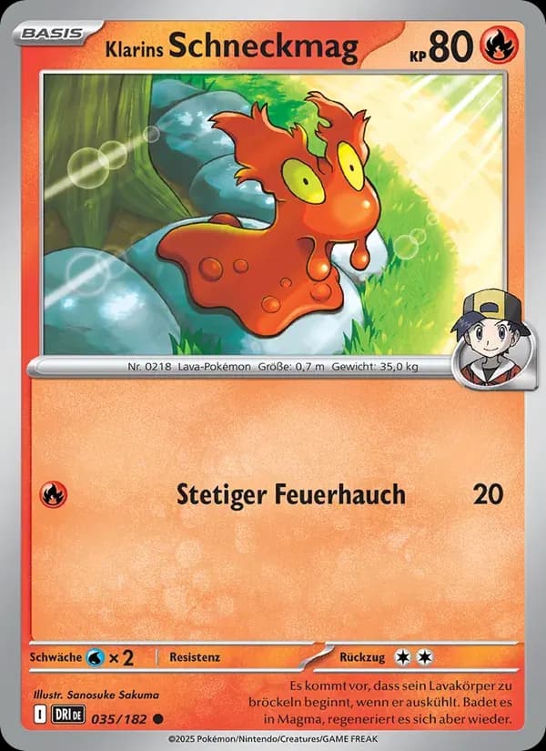 Klarins Schneckmag — Ewige Rivalen 35 German Pokémon card