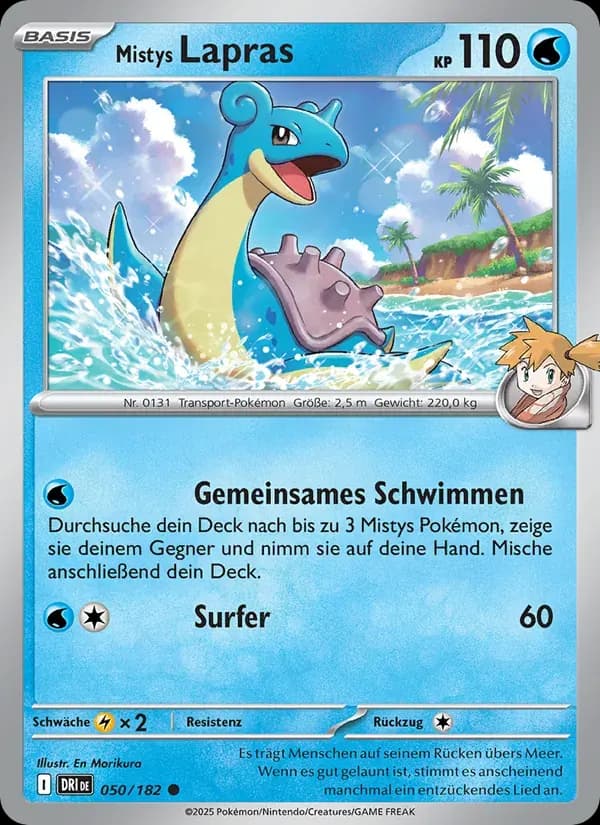 Mistys Lapras — Ewige Rivalen 50 German Pokémon card