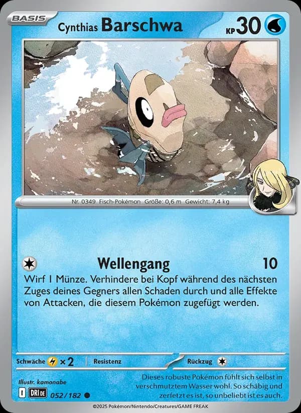 Cynthias Barschwa — Ewige Rivalen 52 German Pokémon card