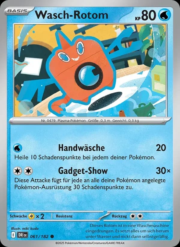 Wasch-Rotom — Ewige Rivalen 61 German Pokémon card