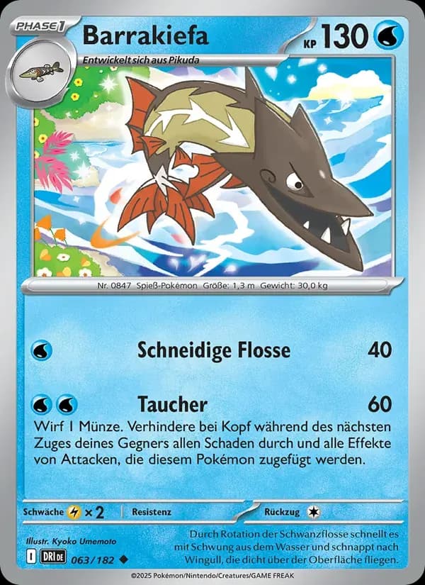 Barrakiefa — Ewige Rivalen 63 German Pokémon card