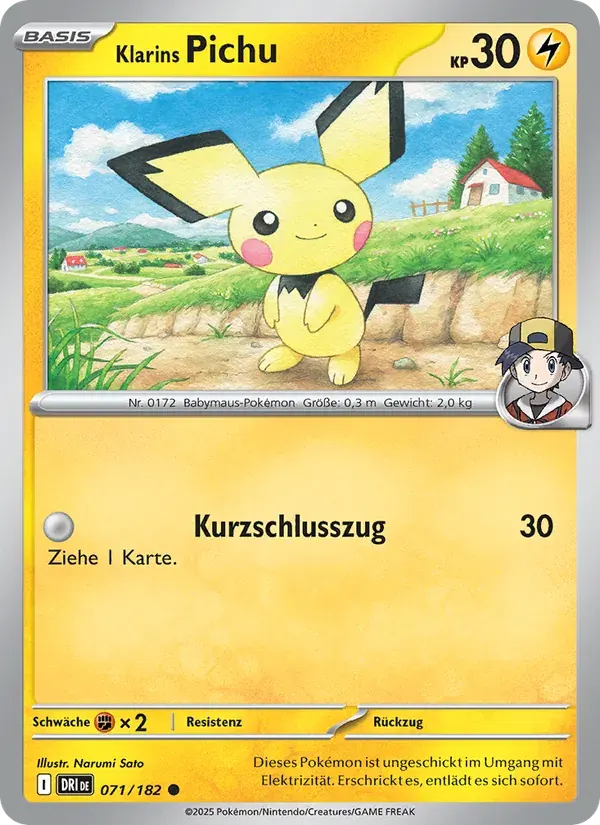 Klarins Pichu — Ewige Rivalen 71 German Pokémon card