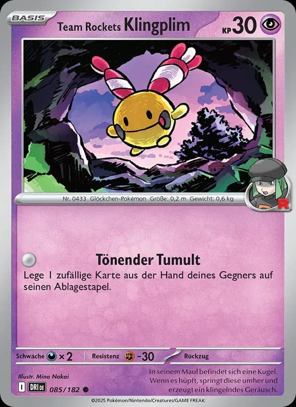 Team Rockets Klingplim — Ewige Rivalen 85 German Pokémon card