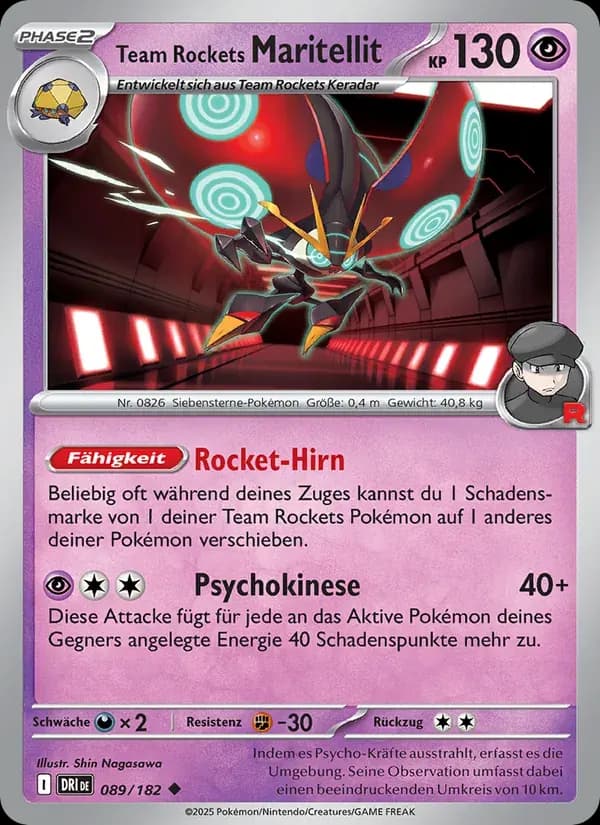 Team Rockets Maritellit — Ewige Rivalen 89 German Pokémon card