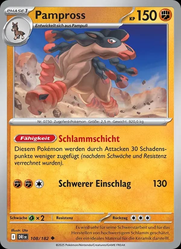 Pampross — Ewige Rivalen 108 German Pokémon card
