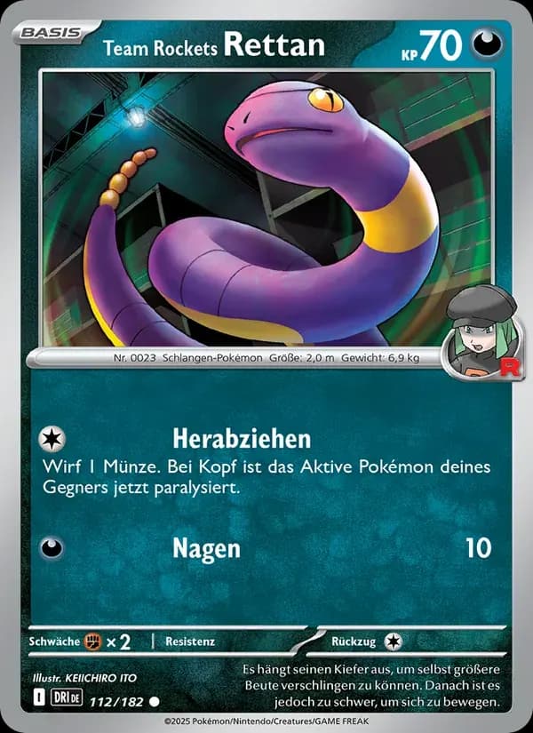 Team Rockets Rettan — Ewige Rivalen 112 German Pokémon card