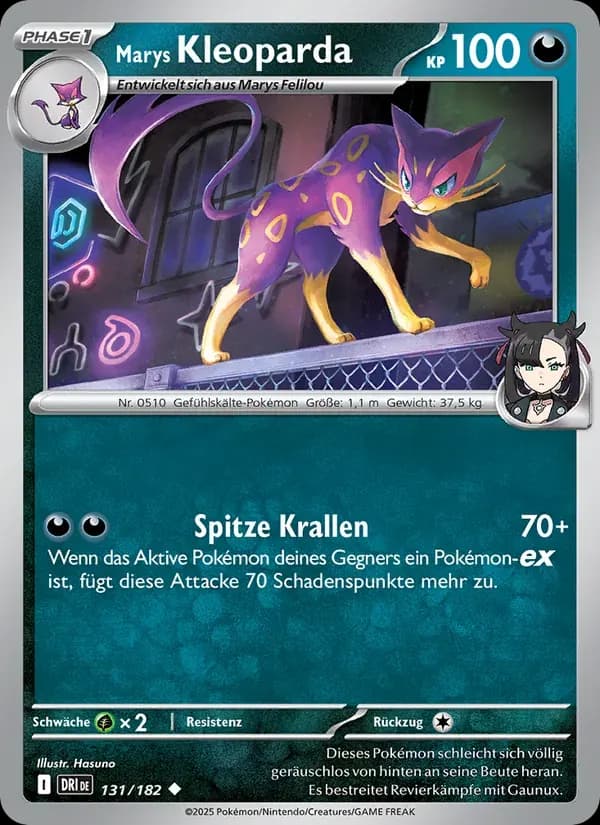 Marys Kleoparda — Ewige Rivalen 131 German Pokémon card