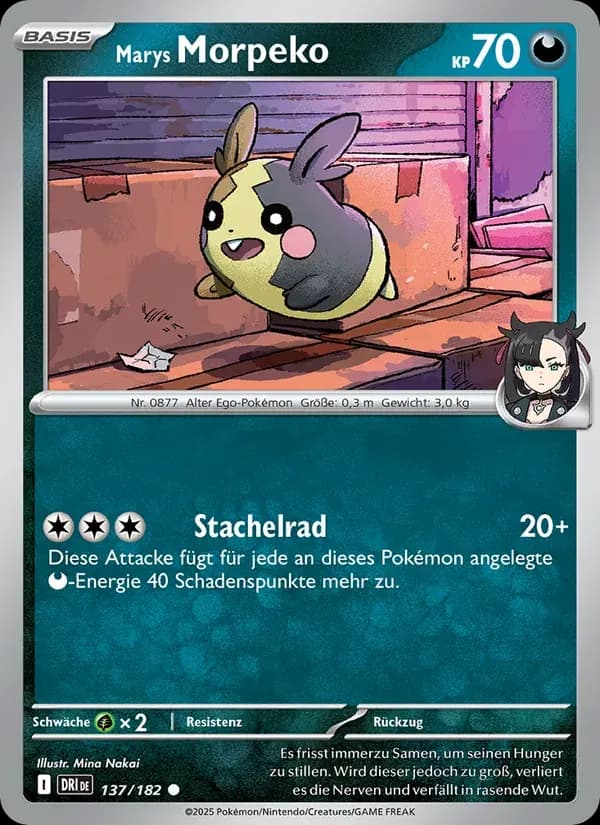 Marys Morpeko — Ewige Rivalen 137 German Pokémon card
