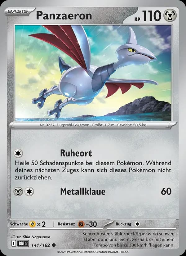 Panzaeron — Ewige Rivalen 141 German Pokémon card
