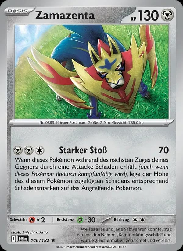 Zamazenta — Ewige Rivalen 146 German Pokémon card